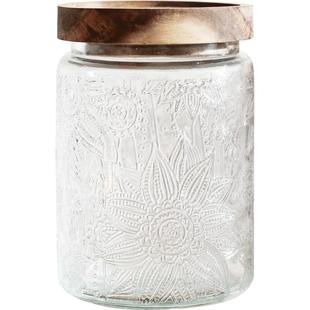 中古浮雕玻璃密封罐储存罐零食茶叶罐子瓶子厨房收纳罐复古玻璃罐