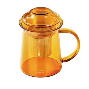 康宁泡茶杯玻璃茶漏杯咖啡杯2025新款大容量专用茶水分离泡茶杯子