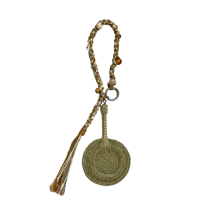 树的岛Tree手工编织迷你扇子包挂