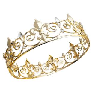 欧美风男士国王皇冠女王王冠饰头冠演出头饰王子公主选美日韩复古