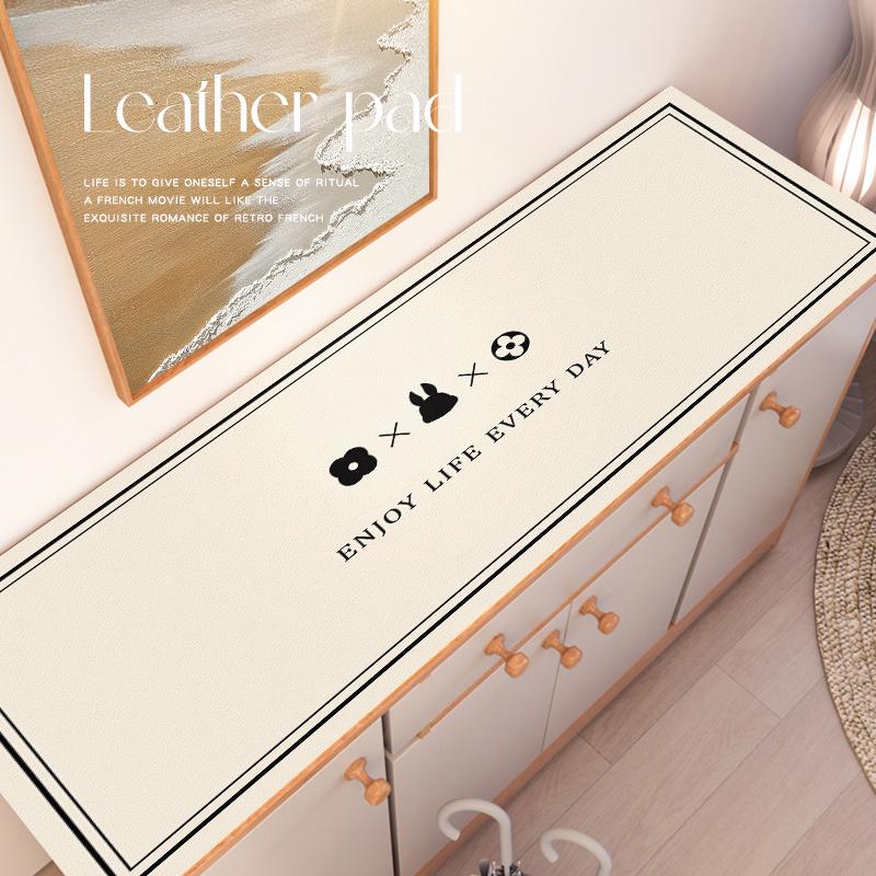 鞋柜台面桌垫盖布茶几桌面保护桌布餐边柜玄关柜电视柜防水桌面垫