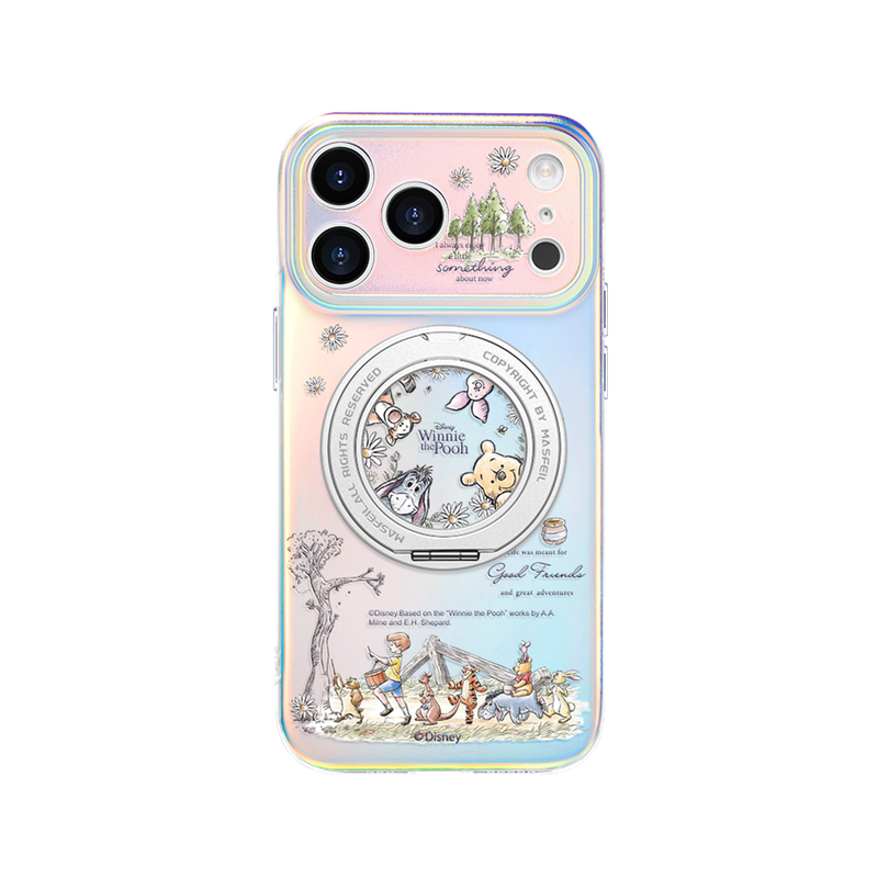 ANGYING × 维尼森林适用苹果17promax手机壳新款iphone16pro磁吸带支架ip15支点可爱套Lo5超薄高级感14/13