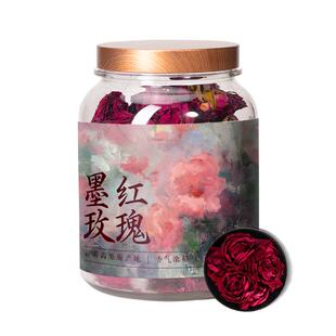 五虎云南墨红玫瑰花茶茶叶自己喝冻干重瓣玫瑰花泡水喝罐装送礼