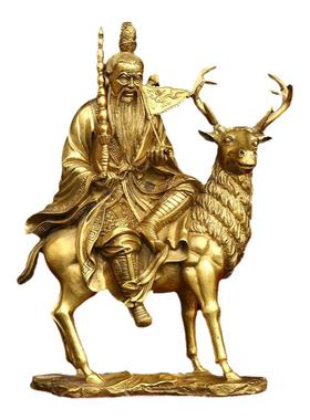 黄铜保平安中式客厅姜太公姜子牙