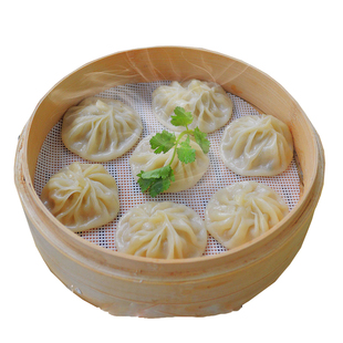 上海特产沈大成蟹粉小笼包方便早餐速冻食品(15只)
