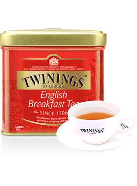 川宁100g铁罐装进口英式早餐红茶