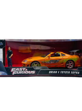 JADA速度与激情1995丰田Supra 布莱恩 速霸牛魔王合金汽车模 1:24