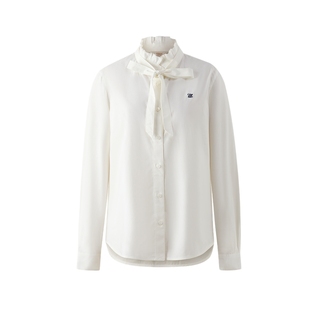 【莫代尔】Eland衣恋衬衫女时尚通勤飘带领纯色上衣2025冬季新款