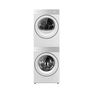 COLMO睿极大魔方云璃白洗烘套装热泵烘干除菌洗衣机纯平全嵌A11