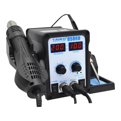 TK泰克8786D数显热风枪焊台