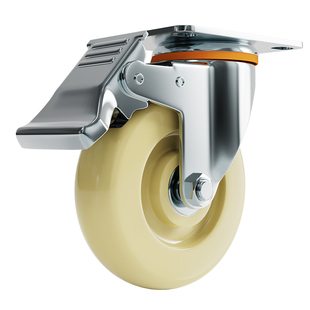 2.5寸3寸4寸5寸重型尼龙轮万向轮手推车轮带刹车轮子定向轮子脚轮