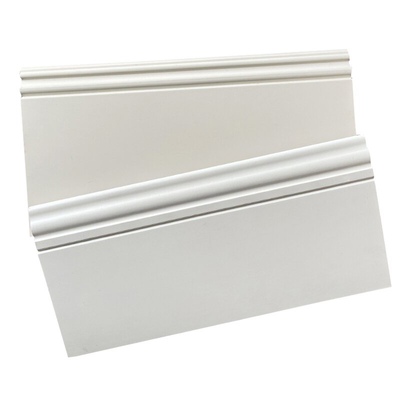 欧式象牙白实木踢脚线浔溪木业