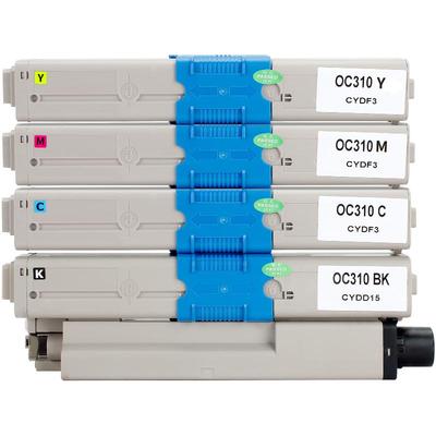 适用OKI C310dn粉盒C331sdn C331dn C301 C321dn C330dn墨盒C510dn C511dn C530dn C531dn MC561 MC562墨粉盒