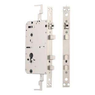 新品全钢防卡联动一档指纹锁锁体替代盼盼小帅免开孔锁体双活双快