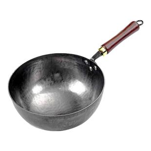 章丘迷你小铁锅手工锻打奶锅一人食家用加深无涂层不粘锅熟铁炒锅