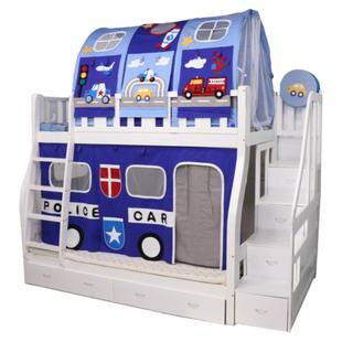 儿童床上帐篷上下床挡风遮光保护床布蓬童床隧道游戏屋护栏防掉床