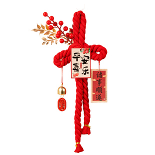 乔迁之喜中国结挂饰新居搬家客厅桌面装饰用品家居门把手布置摆件