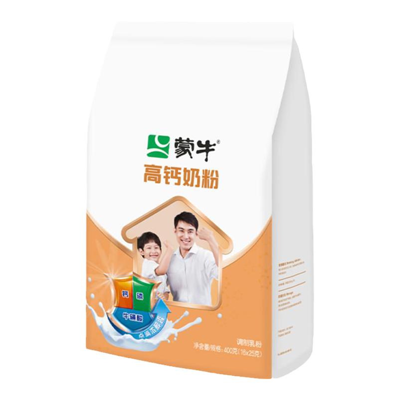 蒙牛高钙奶粉400g袋装成人全学生奶粉