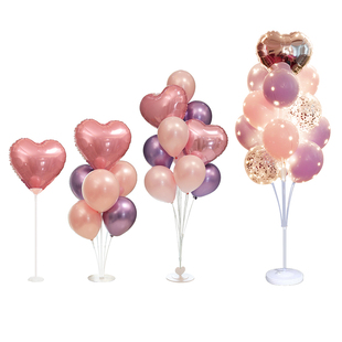 气球支架桌飘立柱底座路引地飘结婚庆典生日装饰婚房节庆场景布置