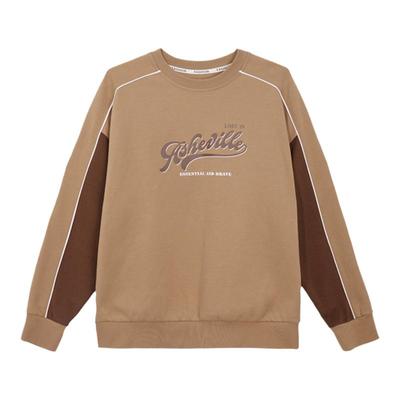 冬季爆款加绒加厚秋冬圆领卫衣女