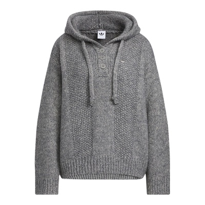 Adidas/阿迪达斯正品三叶草女士针织连帽保暖套头衫KS5967