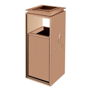 酒店不锈钢垃圾桶立式带烟灰缸大堂电梯口商场用果皮箱定制垃圾架