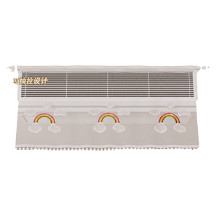 中央空调挡风帘防直吹通用婴儿坐月子出风口美的挡风板冷气导风罩