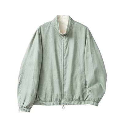 LP版26500亚麻桑蚕丝飞行夹克
