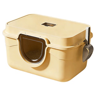 猫砂盆超大号防外溅全封闭式猫厕所防臭宠物幼猫巨无霸家用猫沙盆