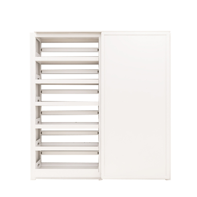 轩彩钢制书架双轨道白板推拉门