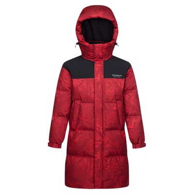 波司登时尚运动中长款面包羽绒服