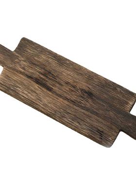 民宿实木双耳茶盘高级感置物架