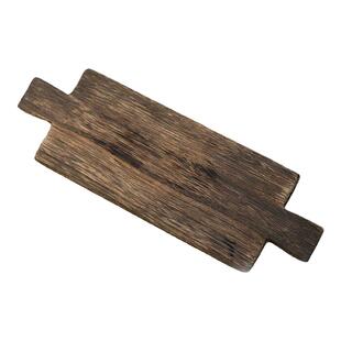 侘寂风木质托盘仿古原木双耳置物架民宿高级感装饰点心盘复古茶盘