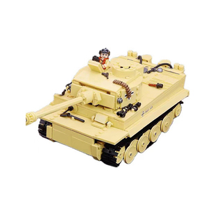适乐于高积木二战苏德军美军装甲碉堡坦克第三方MOC儿童拼装玩具