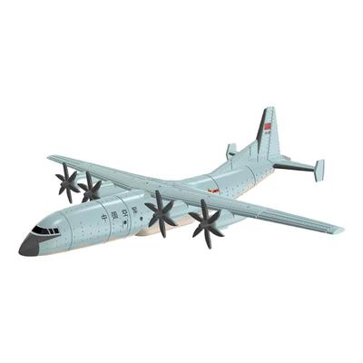 4D模型拼装运8空警500男孩玩具