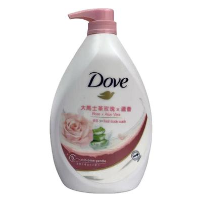 港版多芬玫瑰沐浴露持久留香大马士革玫瑰芦荟沐浴乳1kg官方正品