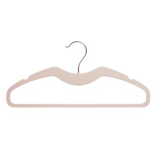 良品坐标100支肤感膜衣架防滑无痕缩脖子衣架家用挂衣矮颈短颈