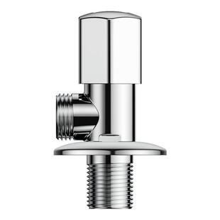 九牧冷热水三角阀全铜加厚家用水阀开关水龙头4分四直通八字阀门