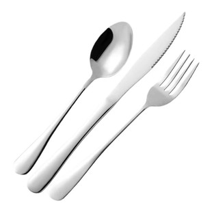 加厚不锈钢牛排刀叉套装刀叉勺三件套两件套家用西餐餐具精致刀具