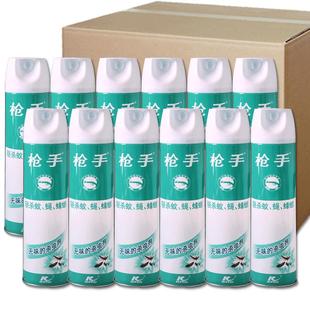 枪手杀虫气雾剂整箱12瓶家用喷雾剂跳蚤蚂蚁蟑螂药飞虫驱杀灭蚊