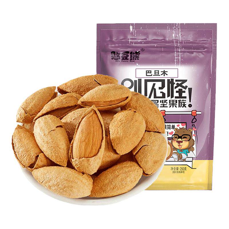 憨豆熊奶香巴旦木500g手剥即开