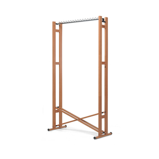 福帕意大利进口实木衣帽架轻奢高级落地家用卧室可折叠移动挂衣架