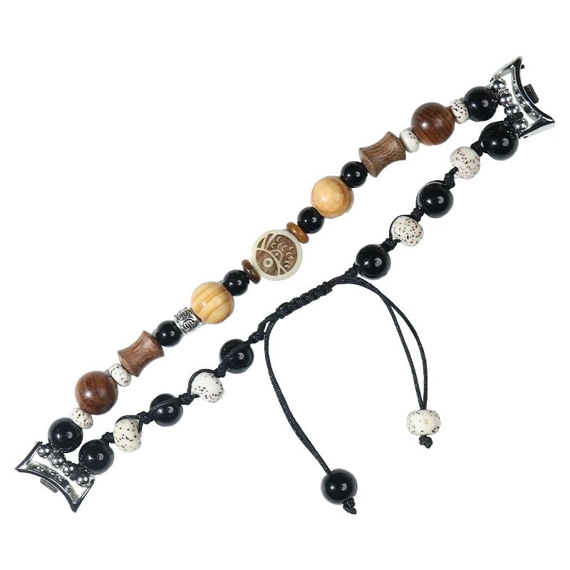 菩提福魚diy手表鏈適用小米手環(huán)腕帶9/8/7/6/5/4手表8pro表帶9pro/nfc手鏈7pro手串高級定制手工串珠個性新品