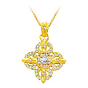 CAMIERY十字金刚杵项链男款轻奢高级感气质大气日常百搭配毛衣