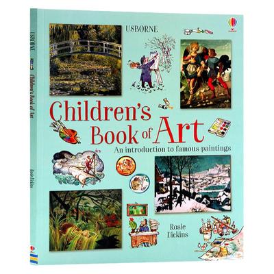 Usborne出品 我的艺术欣赏书 英文原版进口 Children's Book of Art  儿童艺术百科全书 32件艺术作品 少儿艺术科普绘画英英语百科