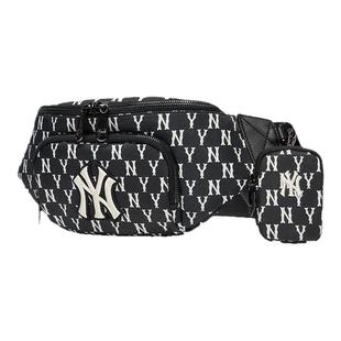 MLB官方 男女情侣胸包复古老花轻便腰包时尚休闲单肩包HSM01