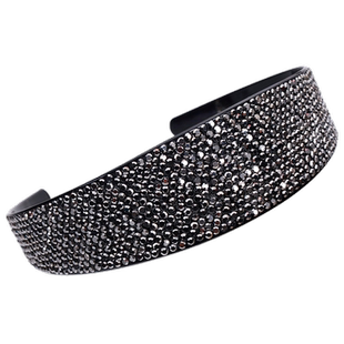 韩版简约发箍宽边水钻头窟成人发饰韩式发夹4CM发卡头窟镶钻头饰