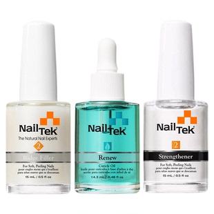 nailtek护甲油指甲增厚2号底油透明色蛋白营养液防断裂游离线甲床