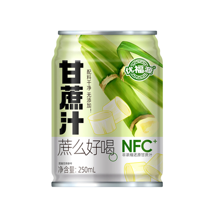 100%甘蔗汁0添加原液NFC新鲜纯正口感果汁整箱清爽解渴饮料不加水