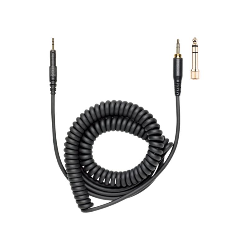 M50x耳机线适用铁三角M40x音频线M70x升级线耳机连接线配件弹簧线